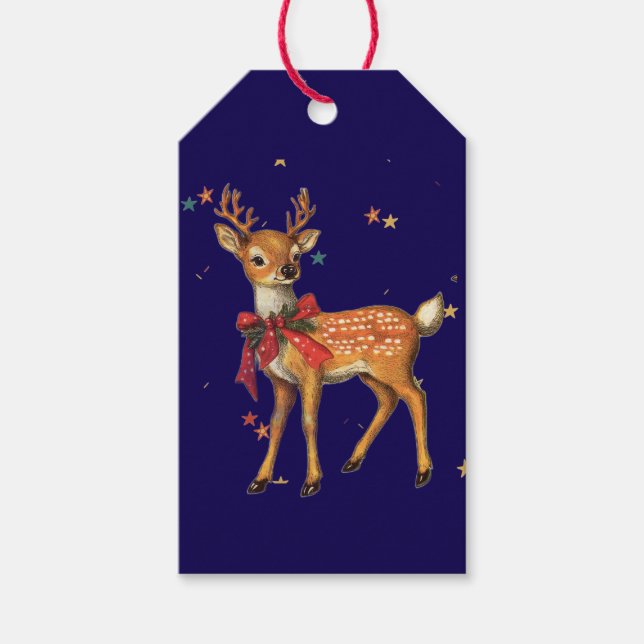 GIFT TAG CHRISTMAS DEER (Front)