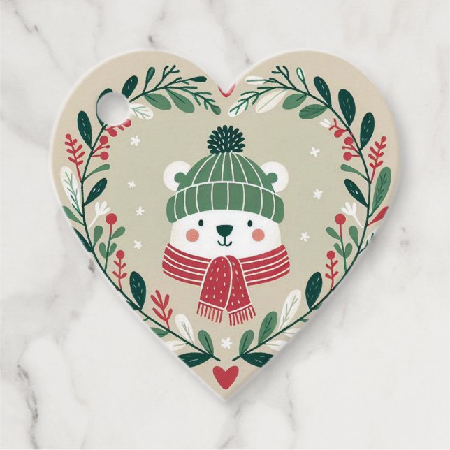 Gift tag "Christmas Heart" (Front)