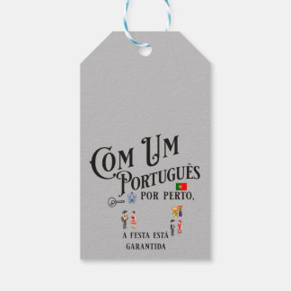 Gift Tag Com um Portugues por perto