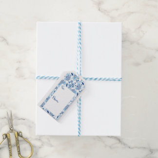 Gift Tag Floral Blue logo.