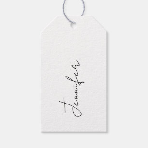 Gift Tag for a Bridal Shower With Name.