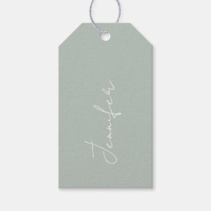 Gift Tag for a Bridal Shower With Name.