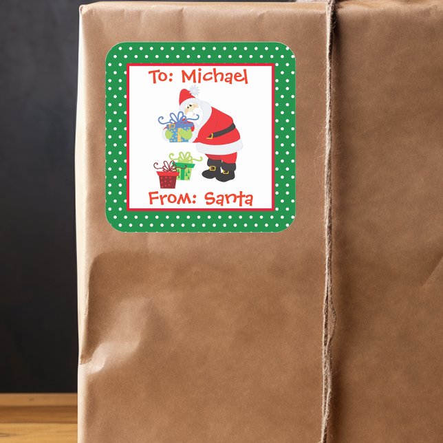 Gift Tag From Santa Personalised  Custom (Creator Uploaded)