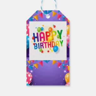 Gift tag happy birthday hang tag price sale