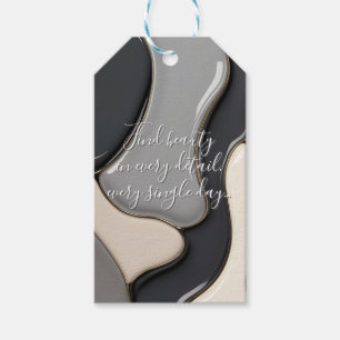 Gift tag in stylish abstract graphic