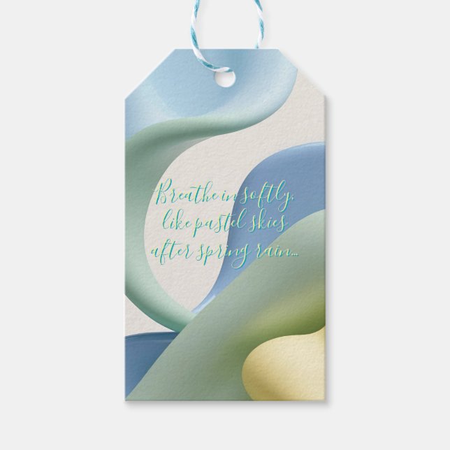 Gift tag in stylish abstract graphic (Front)