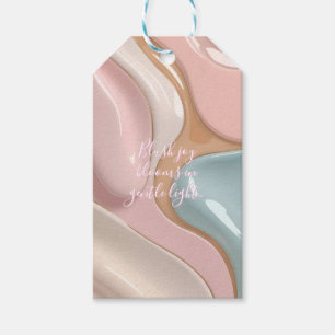 Gift tag in stylish abstract graphic