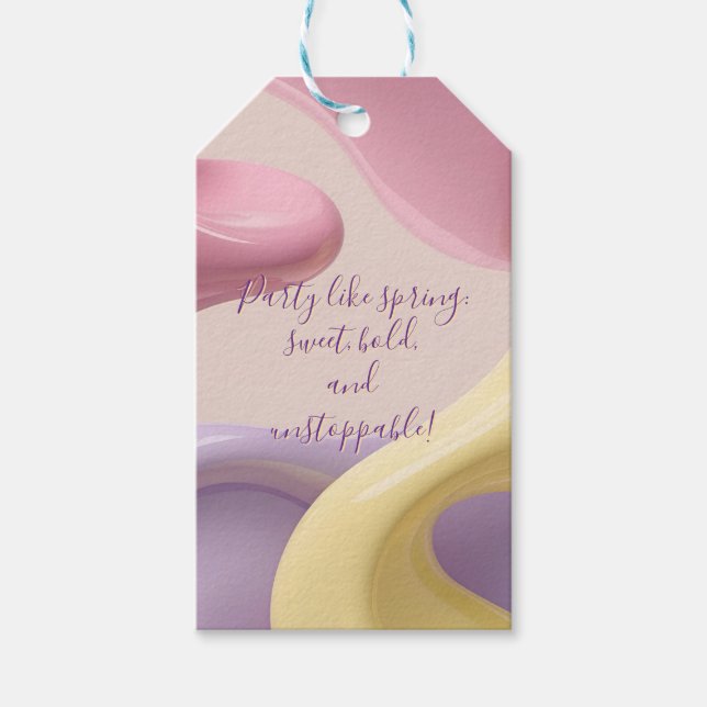 Gift tag in stylish abstract graphic (Front)
