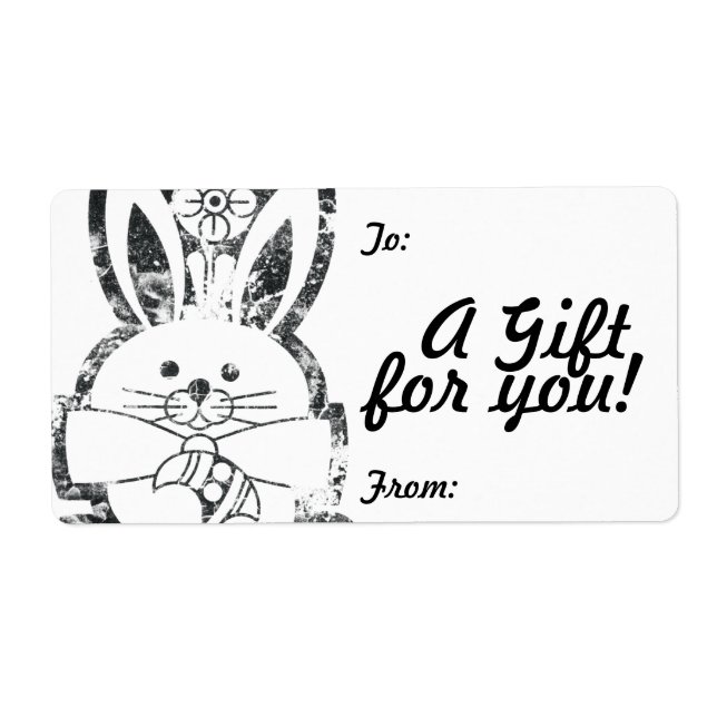 Gift Tag Label Template To/From Customisable (Front)