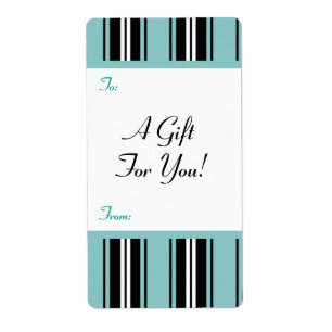 Gift Tag Label Template To/From Customisable