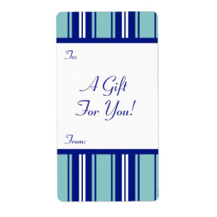Gift Tag Label Template To/From Customisable