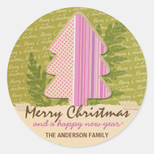 Gift Tag - Papercraft Merry Christmas