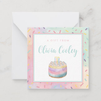 Gift Tag Personalised Card