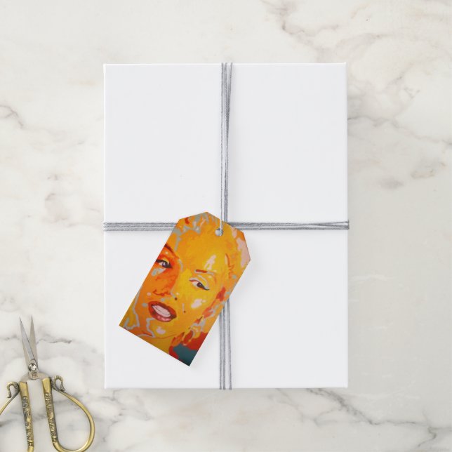 Gift Tag - Pop Art Famous People (With Twine)