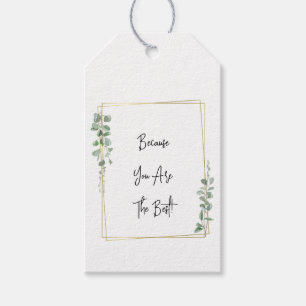 Gift Tag (Set of 10 pcs) - Because You're The Best