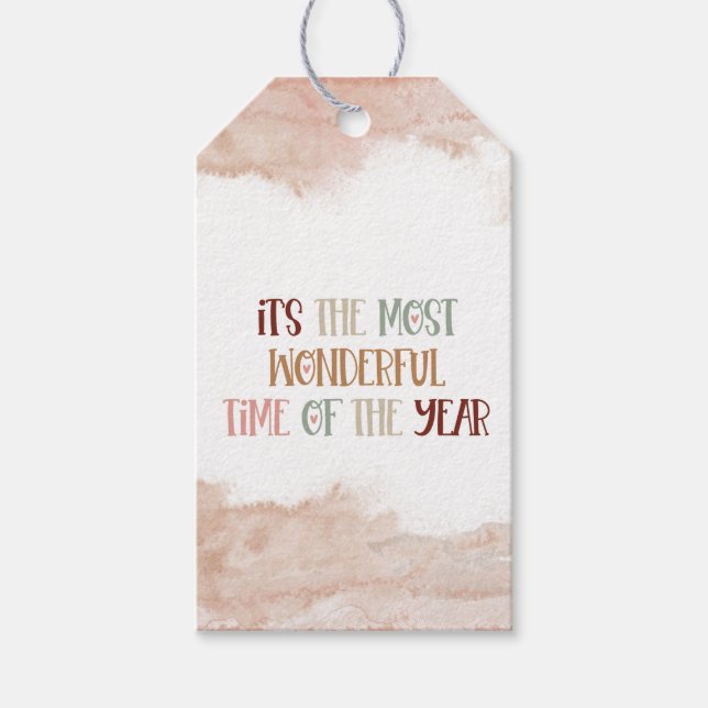 Gift Tag (Set of 10 pcs) - Wonderful Time (Front)