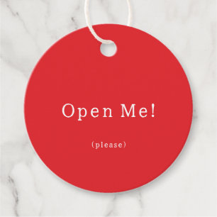 Gift Tag (Set of 12 pcs) - Open Me Please