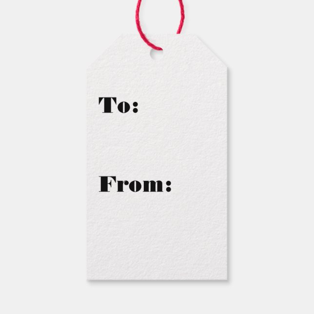 Gift  Tag Template (Back)