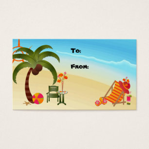 Gift Tag Tropical Paradise