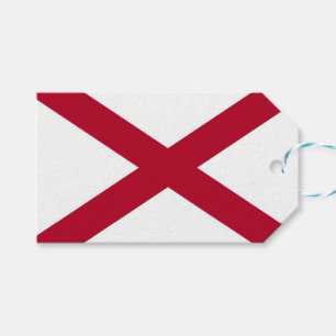 Gift Tag with Flag of Alabama, USA