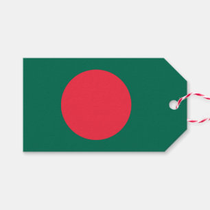 Gift Tag with Flag of Bangladesh