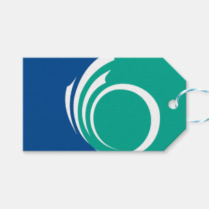 Gift Tag with Flag of Ottawa, Canada