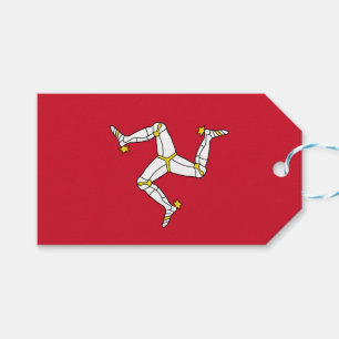 Gift Tag with Isle of Man Flag, United Kingdom