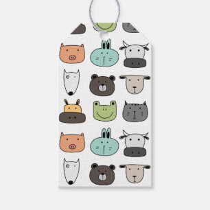 Gift Tags - Animal Faces
