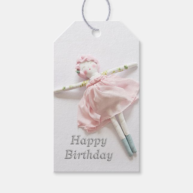 Gift Tags - Ballerina Soft Toy (Front)