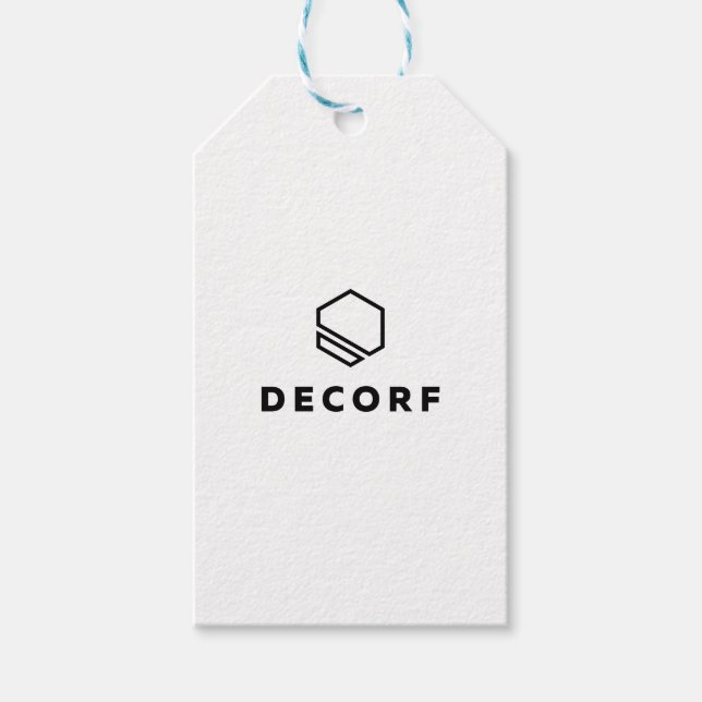 Gift Tags Blue and White Twine (Front)