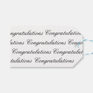 Gift Tags - Congratulations