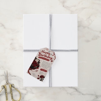 Gift Tags for your love -"Happy Brithday For Love