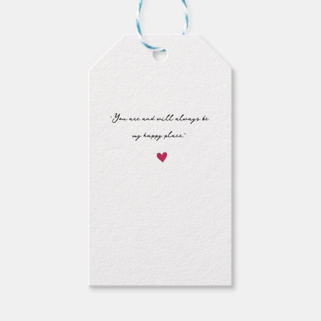 Gift Tags & Gift Enclosures heart (Front)