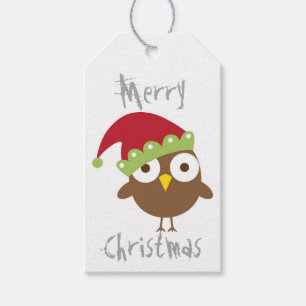 Gift Tags - Merry Christmas Bird