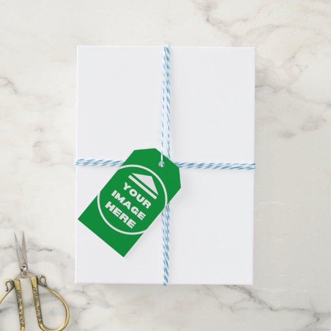 Gift Tags - Personalised - Add Image / Text  (With Twine)