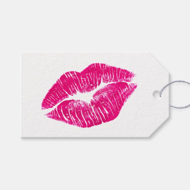 Gift Tags - Pink Kiss (Front (Horizontal))