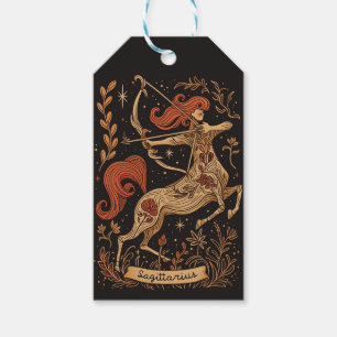 Gift Tags Sagittarius Celestial Zodiac Art