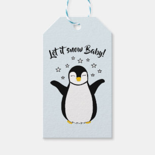 Gift tags with cute Penguin Baby
