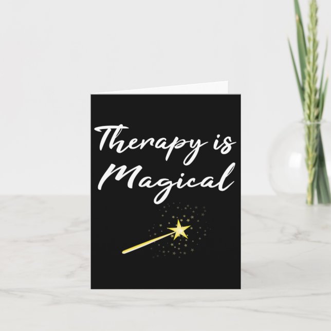 Gift Therapy Is Magical Mental Health Professional Card (Front)