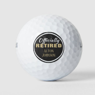 Gift this! Retiree's custom Golf Balls