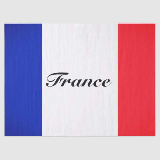 Gift Tissue Paper with French Flag (Front)