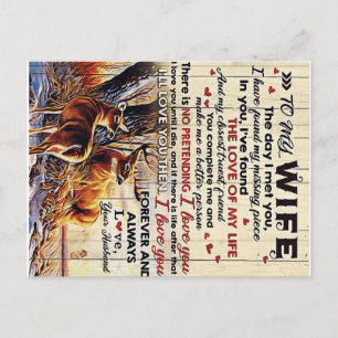 Gift To Family   To My Husband Letter Design   Announcement Postcard