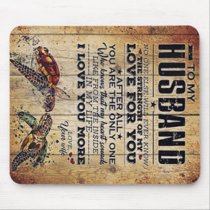 Gift To My Husband Lovely Husband Letter Mouse Pad