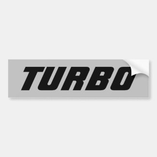 Gift "TURBO" charged power diesel car truck Bumper Sticker