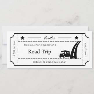 Gift Voucher, Custom Gift Ticket Card