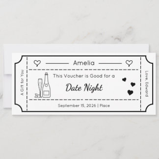 Gift Voucher, Custom Gift Ticket Card