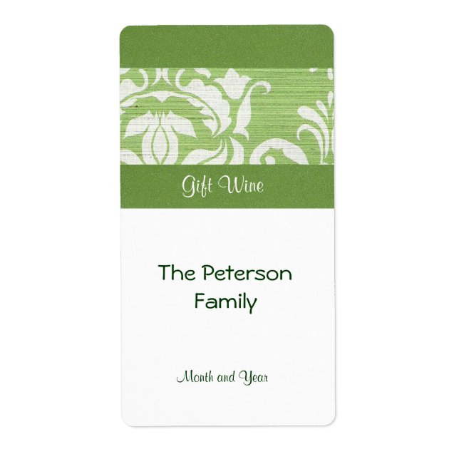 Gift Wine Label (Front)