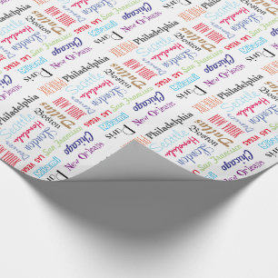 Gift Wrap Favourite Places Popular Cities Custom