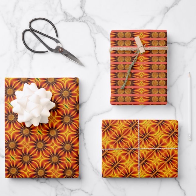 Gift Wrap Paper Gazanias (Front)
