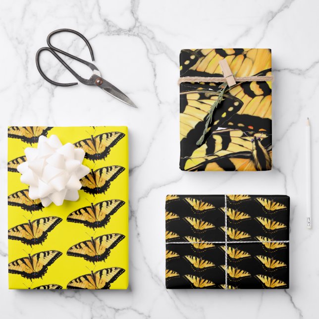 Gift Wrap Paper Tiger Swallowtail Butterflies (Front)
